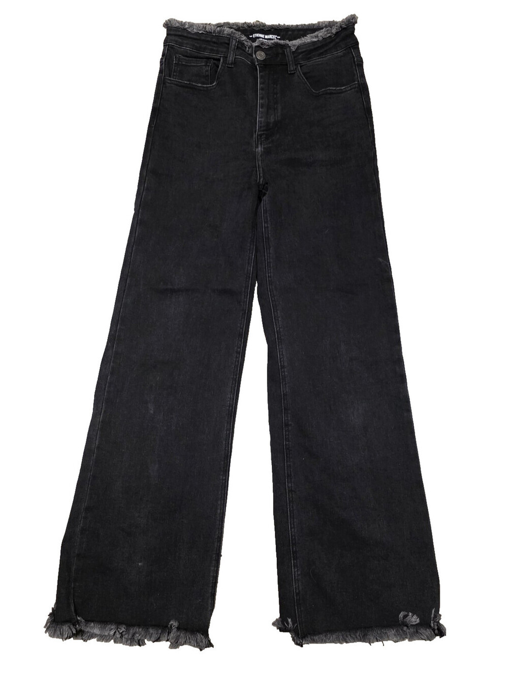 Etienne Marcel Jeans Women's Sz 27 x30 Dark Wash Baggy flared Black